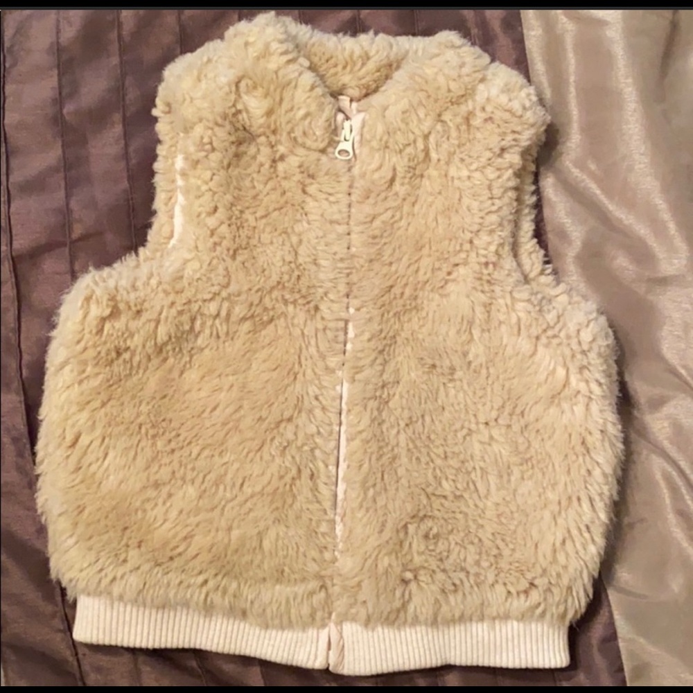 Janie and Jack Four fur vest